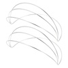 image:imageBeaupretty 2 Pieces Multi Layers Metal Headband Simple Thin Non Slip Metal Wire Headpiece Four Layer Headband Wedding Crown Bride Tiara Halloween Hair Accessories for Women GoldSilver