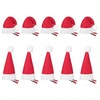 image:imageBeaupretty 20 Pieces Christmas Hair Clips Santa Hat Hair Clips Cute Mini Red Santa Hat Hair Grips Barrettes for Girls10 Count Pack of 1