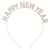 image:imageBeaupretty 2025 Happy New Year Headband Glitter Party Headpieces Decorative Christmas Party Headdress for Kids GirlsGolden