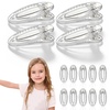 image:imageBeaupretty 20Pcs Transparent Mini Alligator Hair Clips for Duckbill Barrettes Firm Hold Snap Hairpins for Kids Girls Boys School Parties Everyday Wear
