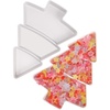 image:imageBeaupretty 2pcs Christmas Tree Serving Tray Platter Dry Fruits Snacks Plates Candy Container for Holiday WhiteWhite