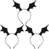 image:imageBeaupretty 3 Pieces Bat Wings Headband Halloween Devil Hair Hoop Black Wings Headpiece for Halloween Party Cosplay Costume