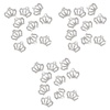 image:imageBeaupretty 30 pcs Accessory Rhinestones Diy Decoration Flatback Back Mini Jewelry Crafts Embellishments Shape Crowns Silver and Cellphone Present Metal Button Tiny MakingSilverx3pcs