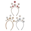 image:imageBeaupretty 3Pcs Glitter Star Headband Stars Hair Bands Head Bopper Children Hair Hoop for Women Girls Party Hair Decor