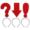image:imageBeaupretty 3pcs Creative Funny Headbands with Unique Symbols Arrow Exclamation for Halloween Carnival Photo Booth and Cosplay Accessories