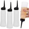 image:imageBeaupretty 3pcs Dry Cleaning Bottle Hair Dye Bottle Applicator s Hair Dye Containers Squeeze s Empty Squeeze Color Applicator Empty Salon