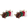 image:imageBeaupretty 4 Pieces Christmas Hair Ties for Women Girls Christmas Hair Scrunchies Elk Hair Ties Hair Bands Christmas Hair Accessories8 Pieces
