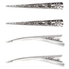 image:imageBeaupretty 4PCS Bill Hair Clips Long Hollow Style Metal Alligator Curl Clips Without Teeth Long Metal Hairclips Decorative Alligator Hair Accessories for Women Girls for Professional Salon amp Daily