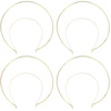 image:imageBeaupretty 4Pcs Gold Crown Headband Goddess Headpiece for Women Greek Goddess Costume Accessories DIY Celestial Sunburst Crowns for Halloween amp Wedding