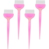 image:imageBeaupretty 4Pcs Hair Dye Comb and Brush Set for Salon and Home Use Hair Coloring Tint Applicator Kit for Highlights Balayage and Dyeing 885X236InPink
