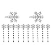 image:imageBeaupretty 6 Pieces Christmas Snowflake Hair Pins Rhinestone Snowflake Hair Clips Alloy Bobby Winter Hair Barrettes for Women Girls1 Count Pack of 12