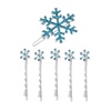 image:imageBeaupretty 6 Pieces Rhinestones Snowflake Hair Clips Winter Snowflake Hairpins Snowflake Bobby Pins Wedding Hair Clips Barrettes Christmas Hair Accessories for Women GirlsBlue