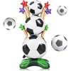 image:imageBeaupretty 622 inches Giant Standing Soccer Ball Foil Balloon Large Standing Football Balloon Decor for 2026 Sports Celebrations Soccer Ball Pillar for Boys Birthday Game Viewing