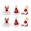 image:imageBeaupretty 6PCS Christmas Hat Hairclips Deer Snowflake Beard Decor Xmas Hat Barrette Holiday Alligator Hair Accessories for Women Girls