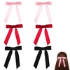 image:imageBeaupretty 6PCS Velvet Bow Hair Clip Hair Bows Clips Christmas Barrette Ribbon Xmas Ponytail Holder Accessories for Girls Women
