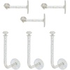 image:imageBeaupretty 6pcs Wall Scrunchie Holder Hair Ties Organizer Stand Jewelry Bracelet Display Organizer Hairband Storage Hangers Hair Rope Hooks for Home Shop Bracelets Bangle