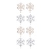 image:imageBeaupretty 8 Pieces Christmas Snowflake Hairpins Blue Rhinestone Snowflake Hair Clips Metal Bobby Pins Winter Barrettes for Women Girls