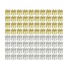 image:imageBeaupretty 80pcs Crown Hair Rings Hair Braids Dreadlock Beads Braid Cuffs Clip for Hair Extensions Silver and Golden Each 40pcs