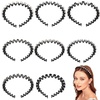 image:imageBeaupretty 8pcs Flower Hair Accessories Plastic Headbands for Summer Teens Broken Hair Bands