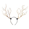 image:imageBeaupretty Antler Headband Simulate Tree Branch Hair Band Forest Elk Horn Headpiece for Halloween Christmas Cosplay PartyOrange