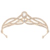 image:imageBeaupretty Baroque Crown Headband Wedding Bridal Crystal Crown Halloween Gemstone Tiara for Women Girls Supplies GoldenGolden