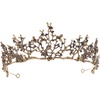 image:imageBeaupretty Baroque Crown Tiara Dragonfly Crown Retro Bridal Vintage Crystal Headband Gemstone Wedding Headpiece Headwear