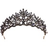 image:imageBeaupretty Baroque Queen Crown Crystal Wedding Crown for Women Gothic Baroque Crown Vintage Headband Luxury Headpiece for Wedding Prom Halloween CostumeBlack