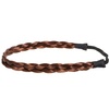 image:imageBeaupretty Braided Elastic Hair Headband Synthetic Wig Hair Strap Adjustable 1023 Inch Brown Band for Women Fashion Beauty Accessory