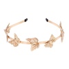 image:imageBeaupretty Butterfly Headband Butterfly Hollow Metal Headband Alloy Tiara Headpiece Vintage Bridal Wedding Crown for Women Girls Gold