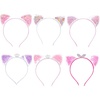 image:imageBeaupretty Cat Ear Headbands for Girls 6 Pieces NonSlip Hair Accessories for Parties Cosplay School Plays Comfortable and Easy to Wear