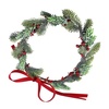 image:imageBeaupretty Christmas Flower Crown Wreath Christmas Head Beautiful Hair Garland Wreath Ribbon Headdress for Women GirlsColor 2