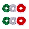 image:imageBeaupretty Christmas Scrunchies Red Scrunchie 6PCS Christmas Scrunchies Sequins Hair Tie Holiday Elastic Bobbles Scrunchy Hair Bands Set for Women Girls Christmas Costume Red Scrunchie