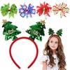 image:imageBeaupretty Christmas Tree Headband Christmas Hair Bows Alligator Clips Hair Accessories Party Supplies