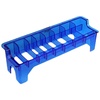 image:imageBeaupretty Clipper Guard Holder Organizer Barber Tool Storage Box for Hair Clippers Comb Holder with 8 Slots Clipper Storage Case for Home Barbershop Hair SalonBlue