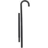image:imageBeaupretty Costume Cane Shepherds Costume Crook Staff Shepherd Hook Cane Plastic Walking Cane Prop Stick for Halloween Party Cosplay Black80X18CM