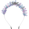 image:imageBeaupretty Crystal Quartz Crown Headband Rhinestone Tiara Hair Band with Metal Moon Headdress Mermaid Hair Accessories for Women Girls