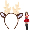 image:imageBeaupretty Deer Antlers Headband Antler Headband Christmas s Reindeer Ears Headpiece Reindeer Hairband Christmas s for Women