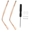 image:imageBeaupretty Eyeglasses Arm Replacement Pair for Glasses Repair Compatible with Sunglasses Reading Glasses Durable Comfortable 51InRose Gold