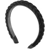 image:imageBeaupretty Flock Padded Headband Vintage Alice Style Braided Hairband Wide Hair Hoop Twisted Knotted Headband for WomenBlack