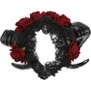 image:imageBeaupretty Gothic Restyle Sheep Horn HeadbandDevil Floral Hornsn Headpiece Hair Accessories Hair Hoops Headdress for Halloween Cosplay