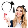 image:imageBeaupretty Graduation Headband with 3D Mini Doctor Hat and Tassel Elastic Party Hairhoop for High School College Grad Cap Decoration
