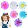 image:imageBeaupretty Hair Clips 6 Pieces Colorful Hair Clips with Fuzzy Pom Pom for Teens Women Girls