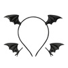 image:imageBeaupretty Halloween Bat Wings Headband with Bat Wings Clips Set Headpiece with Flying s Halloween Hair Accessory BlackBlack