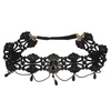 image:imageBeaupretty Halloween Black Pearl Lace Headband Elastic Hair Hoop Gothic Forehead Chain Hair Accessory for Women and Girls