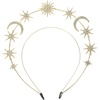 image:imageBeaupretty Halo Crown Star And Moon Headband Goddess Headpiece Wedding Bridal Tiaras for Women Girls GoldenGolden