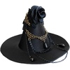 image:imageBeaupretty Hat Clip Witch Hat Mini Top Hat Gothic Witch Hat Headband Black Fascinator Hat Steampunk Accessories Party Costume Stage Show Props