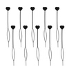 image:imageBeaupretty HeartShaped Hair Braid Styling Tool Clip for Ponytail Braids Hair Accessories with Pull Needles for Ballet Party and Everyday Use 834X098X023In1 Count Pack of 100