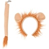 image:imageBeaupretty Lion Headband and Clipon Tail Set Animal Costume Accessories for Kids Toddlers Dress up Play