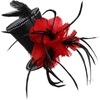 image:imageBeaupretty Mini Top Hat Headband Fascinator Hat Womens Hats Mini Hat Top Hat Tea Party Headwear Costume Hat for Women