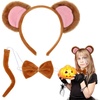 image:imageBeaupretty Monkey Costume Set  1 Set Monkey Ears Headband Tail and Bow Tie Kit Adult Animal Costume for Cosplay Party Supplies